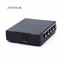 ANDDEAR-Z1 пассивный 5 портов Poe коммутатор 12 В 4/5+ 7/8-ethernet 10/100 Мбит/с переключатель Poe 4 порта питания для ip-камера видеонаблюдения камеры