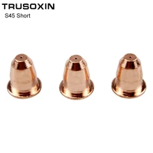 10PCS Plasma Cutter S45 Torch Trafimet Consumables PD0116 Short Cutting Tip 10PCS Plasma Cutter S45 Torch Trafimet Consumables PD0116 Short Cutting Tip