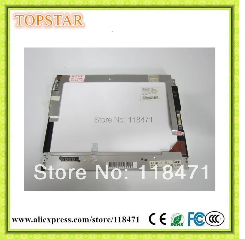 10 4 дюймовая TFT ЖК панель NL6448AC33 18K 640 RGB * 480 VGA CMOS дисплей CCFL экран 1 канал 6 бит|lcd screen|tft