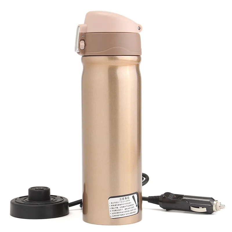 12V 400ml Car Travel Auto Stainless Steel Heating Electric Thermoses Bottle Coffee Tea Cup My Boiling