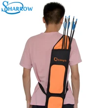 1pcArchery Quiver Adjustable Telescopic Back Capacity Forty Arrow Quiver Portable Strape Hunting Bag Hunting Archery Accessories