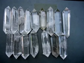 

16 Pcs Clear Quartz Crystal DT 6 Sided Points Polished