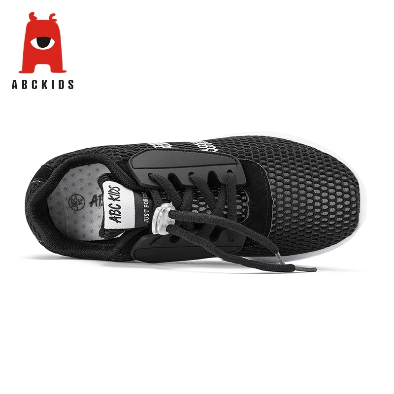 ABC KIDS 2019 Spring Summer Black Solid Color Net Mesh Children's Comfortable Running Sports Shoes