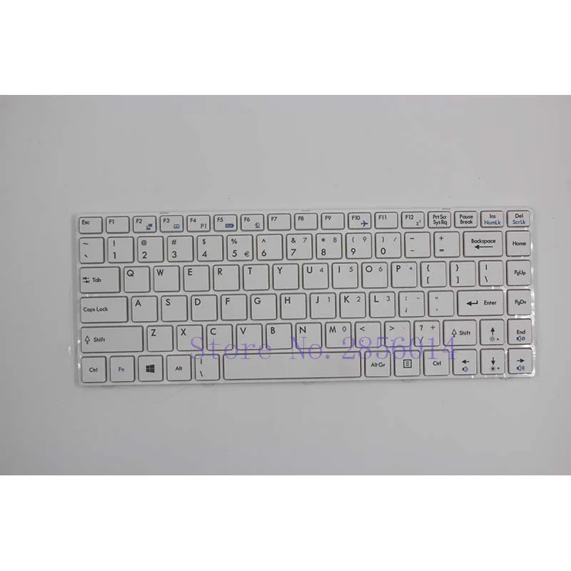 Белая клавиатура для ноутбука MSI CR420 CR460 X350 EX465 CX420 X370 США с поддержкой стандарта