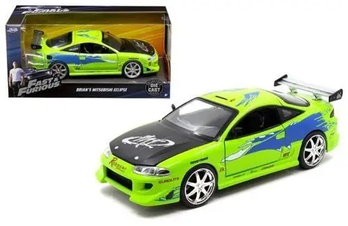 Jada 1:24 Brian's Mitsubishi Eclipse литая под давлением модель автомобиля новая в коробке