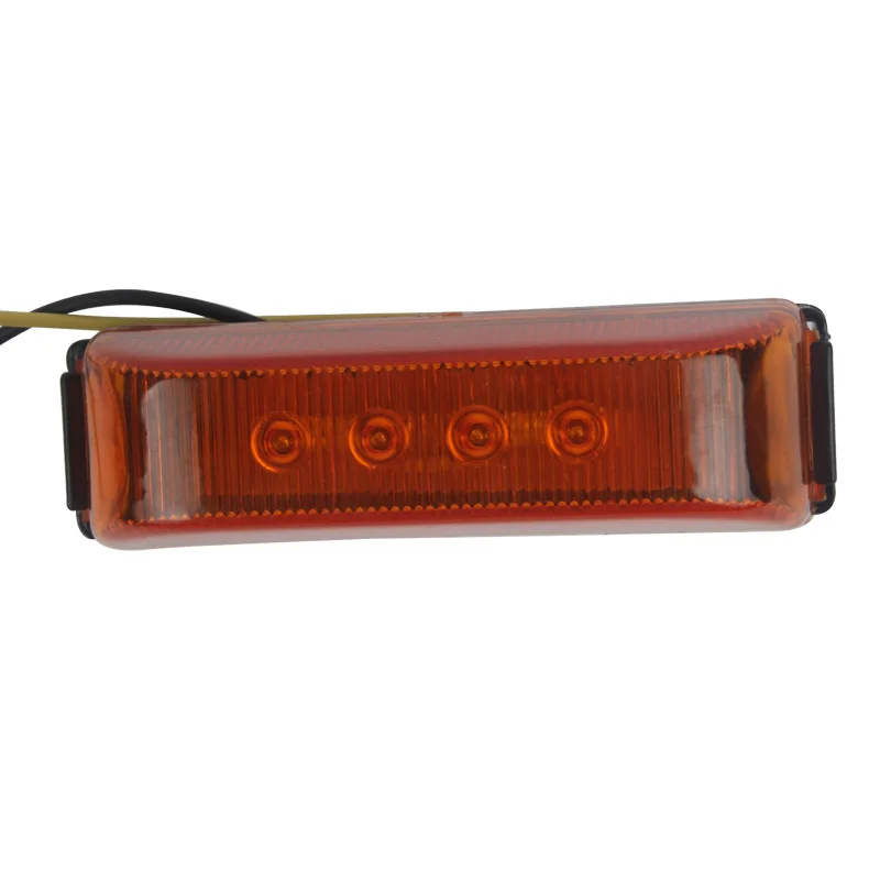 

1Pcs 4LED Side Marker Light 24V Truck Clearance Lamp for Trailer Tractor Lorry Waterproof Red Yellow