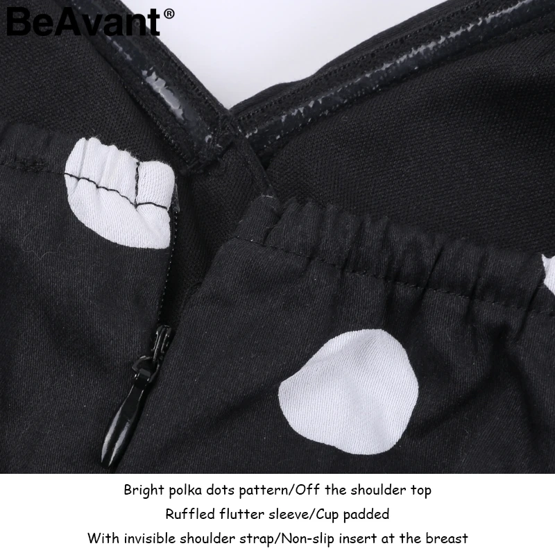 BeAvant Off shoulder slash neck sexy blouse Shirt women polka dot ruffle summer blouse 2018 NEW butterfly sleeve chic blouse top BeAvant Off shoulder slash neck sexy blouse Shirt women polka dot ruffle summer blouse 2018 NEW butterfly sleeve chic blouse top
