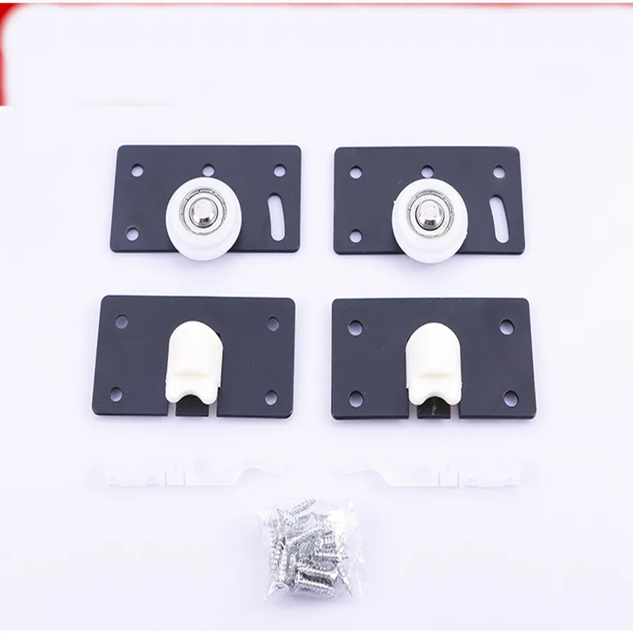 

2pair sliding wardrobe door rollers Cabinet Copper Caster Wheel Pulley For Wardrobe Window Furniture Hardware