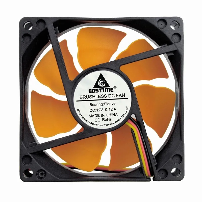 1 шт. Gdstime DC 8 см 80 мм x 25 3Pin до 4Pin охлаждающий вентилятор 12 В PC CPU компьютерный кулер *