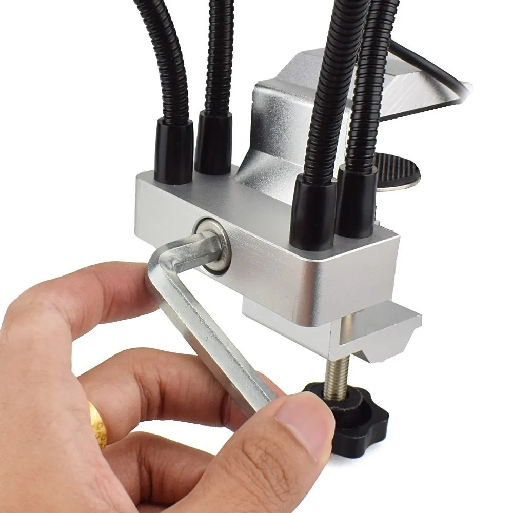USB светодиодный 3X лупа печатной платы приспособление тиски, стол зажим для пайки Ручной паяльной станции Третий ручной инструмент