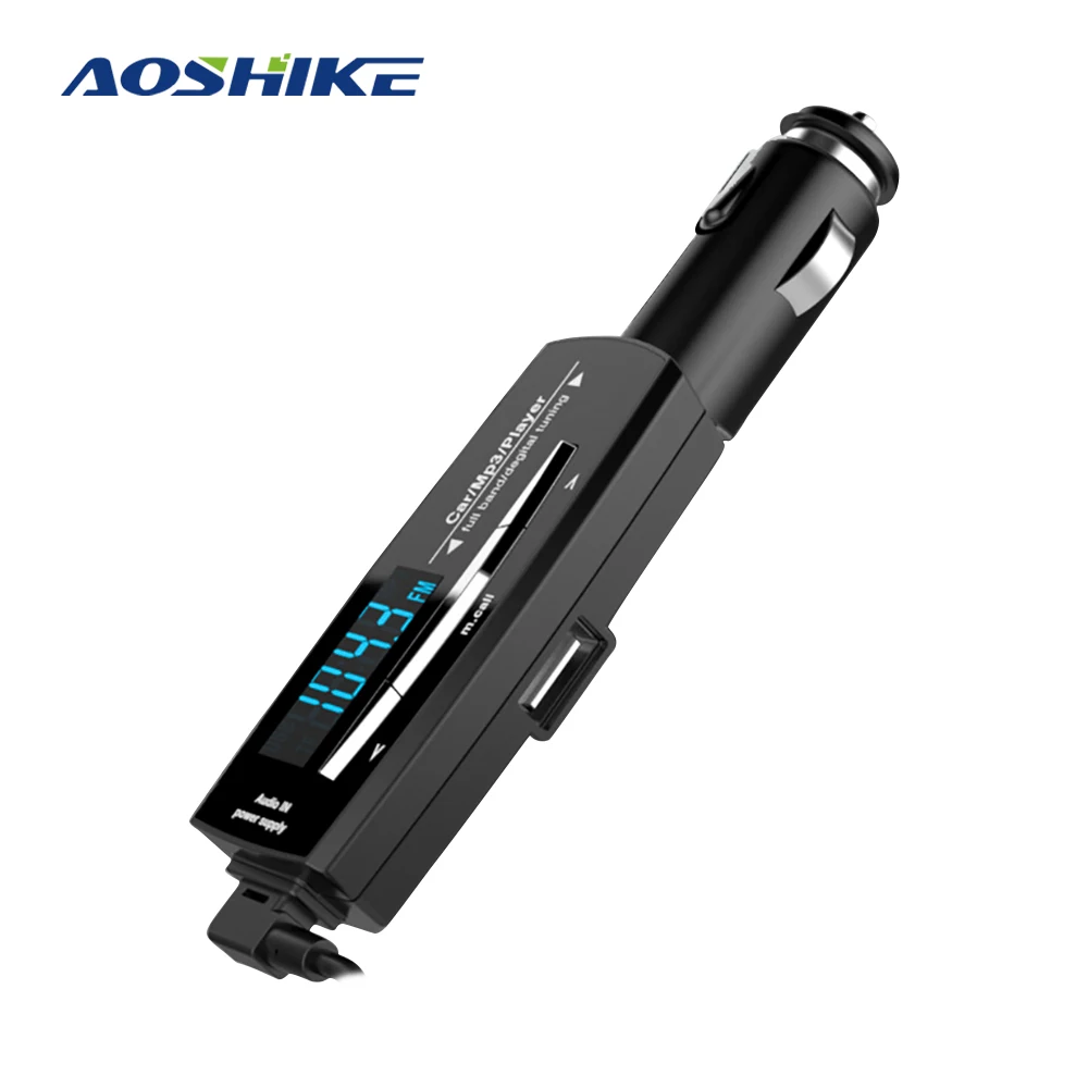 AOSHIKE Автомобильный MP3 плеер автомобиля набор беспроводной связи по стандарту