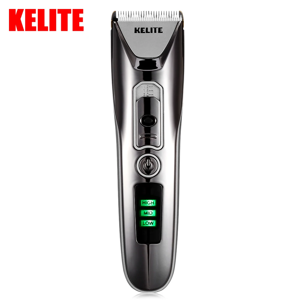 

Kelite Electric Hair Trimmer Professional Hair Clipper Adjustable Haircut Trimmer USB Shaving Machine With 4 Pcs Combs KLT-8188
