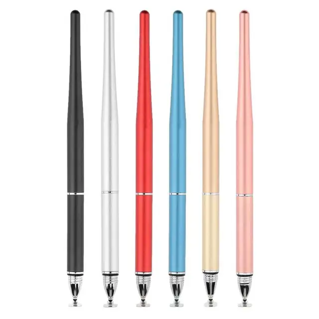 Cheap 2 in 1 Capacitive Stylus Pen NEW Metal Drawing Pen Touch Screen Stylus Pen For Smart Phone Tablet PC for iPhone iPad Cheap 2 in 1 Capacitive Stylus Pen NEW Metal Drawing Pen Touch Screen Stylus Pen For Smart Phone Tablet PC for iPhone iPad