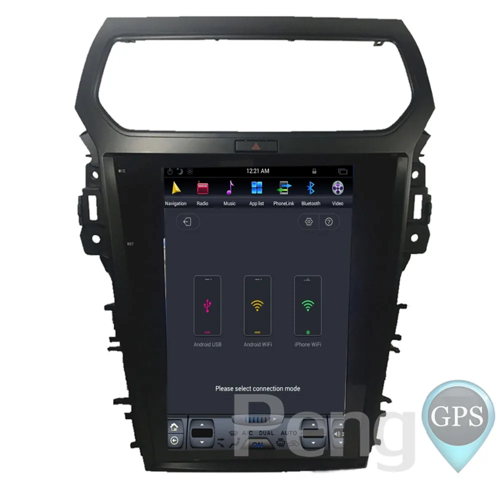 Cheap Tesla Style 12.1 Inch Android 6.0 Car GPS Navigation DVD Player for Ford Explorer 2011-2018 Car Stereo Quad Core 2G+ 32G/64G 5