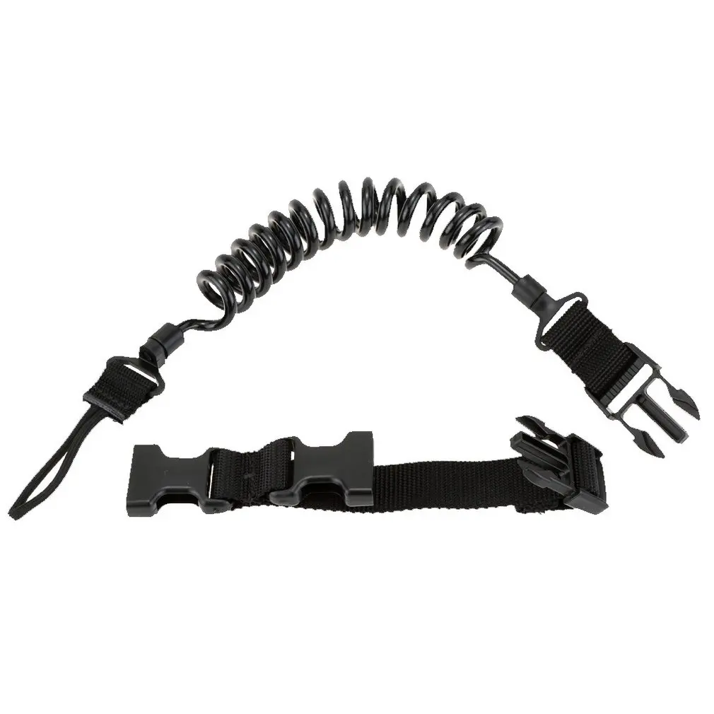 

Climbing tactical lanyard Gun rope Safety rope anti-lost outdoor army fan spring wear-resistant elastic keychain