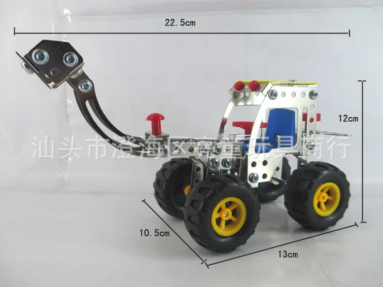 Zhenwei винтовая гайка строительные блоки металлическая сборка Инженерная модель автомобиля кран самосвал загрузка автомобиля Модель ствол игрушка