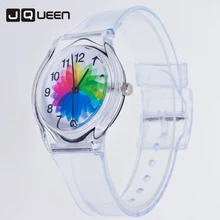 Transparent Silicone Band Women Watches Beautiful Jelly Color Watch Girls Casual Quartz Wristwatches Montre Reloj Mujer