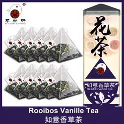 3g * 10 шт. 100% высококачественный органический rooibos ваниль черный травяной чай натуральный Южная Африка чай оригинальный бесплатная доставка