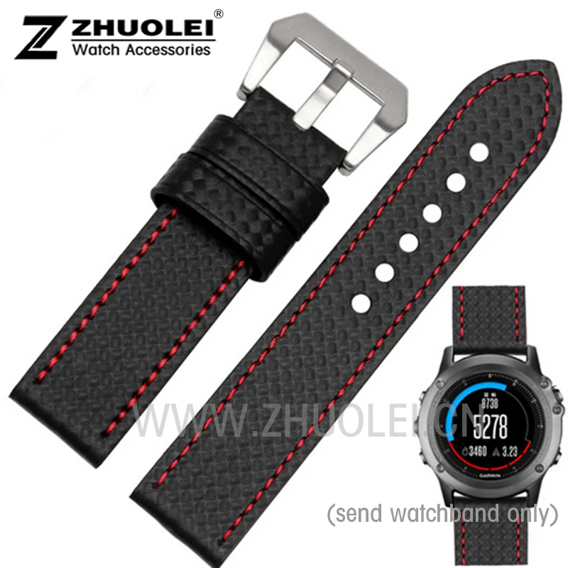 New style high quality For Garmin Derek Fenix3 watchband Fenix Wrist watch with 3 carbon fiber