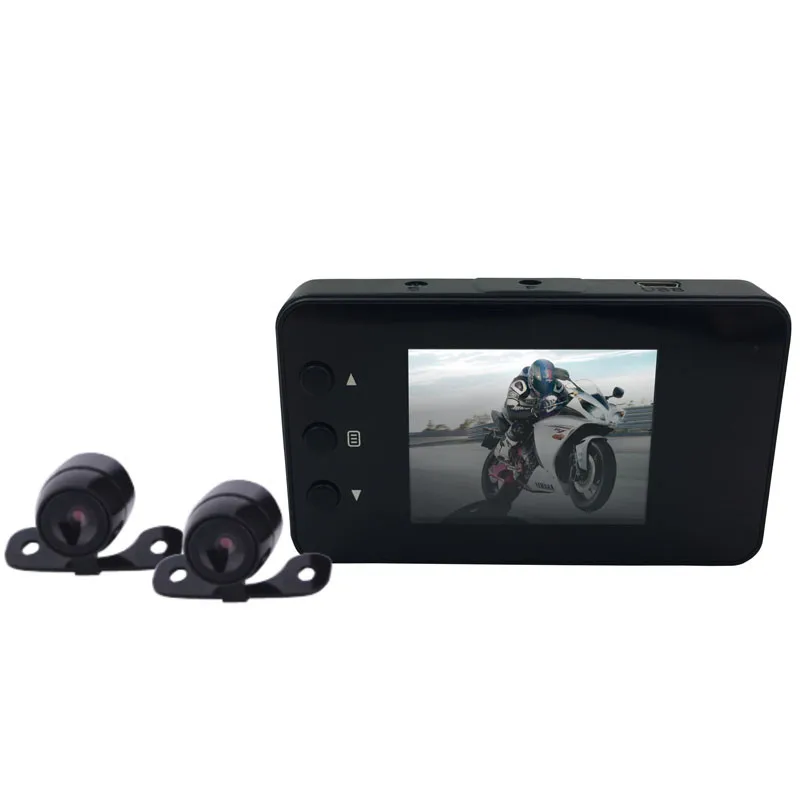 

Motorcycle Driving Locomotive Recorder Front And Rear Double Lens Double Recording Hidden Driving Recorder DVR Dash Camera