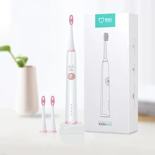GOODPI оригинальная звуковая электрическая зубная щетка для взрослых автоматический выбор времени ультразвуковая щетка отбеливающая зубы 2 шт Сменные головки