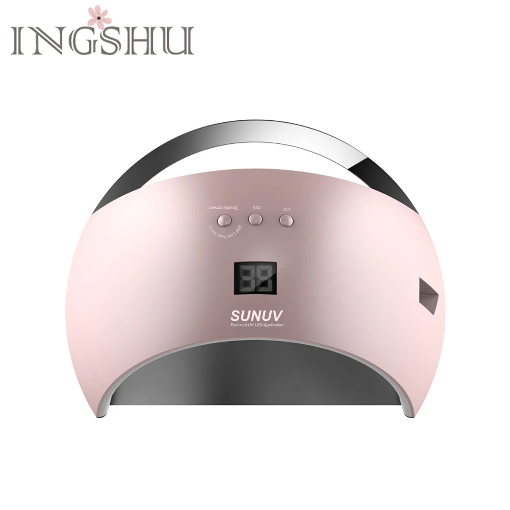 

INGSHU SUN6 Smart Nail Dryer 48W LED UV Lamp With Sensor & LCD Timer Unique Low Heat Mode Double Power For Fast Drying