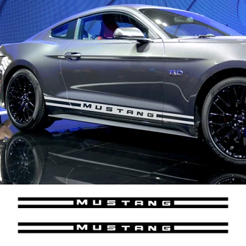

Sports Car Stickers Stylish Auto Long Side Stripe Decals Vinyl Film Styling Tuning Car For Ford Mustang Automobiles Accessories