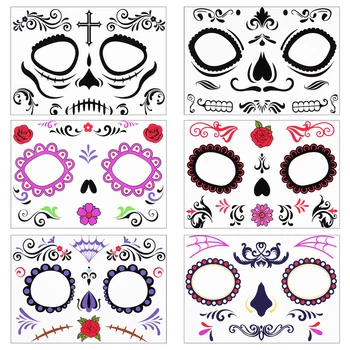 

Temporary Creative Tattoo Stickers Face Decorations Face Stickers for Masquerade Party Halloween