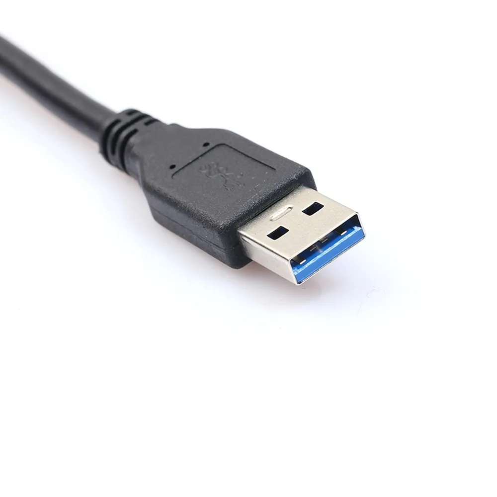 HL 0,3 м кабель вопросы супер Скорость USB 3,0 Тип A Male к женскому удлинитель в черном цвете EF15