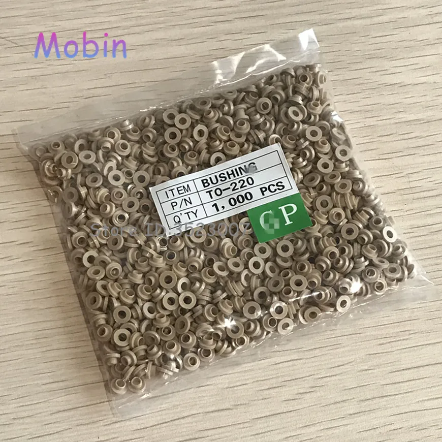 6000PCS/LOT TO-220 insulation tablets circle M3 transistor pads Bushing plastic High temperature resistance Free shipping | Электроника
