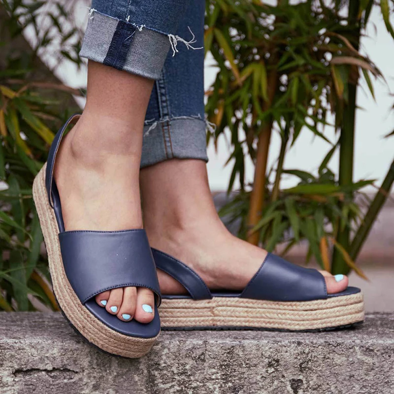 

2020 Flip Flop Chaussures Femme Platform Sandals Wedges Shoes For Women Sandals Plus Size High Heels Summer Shoes