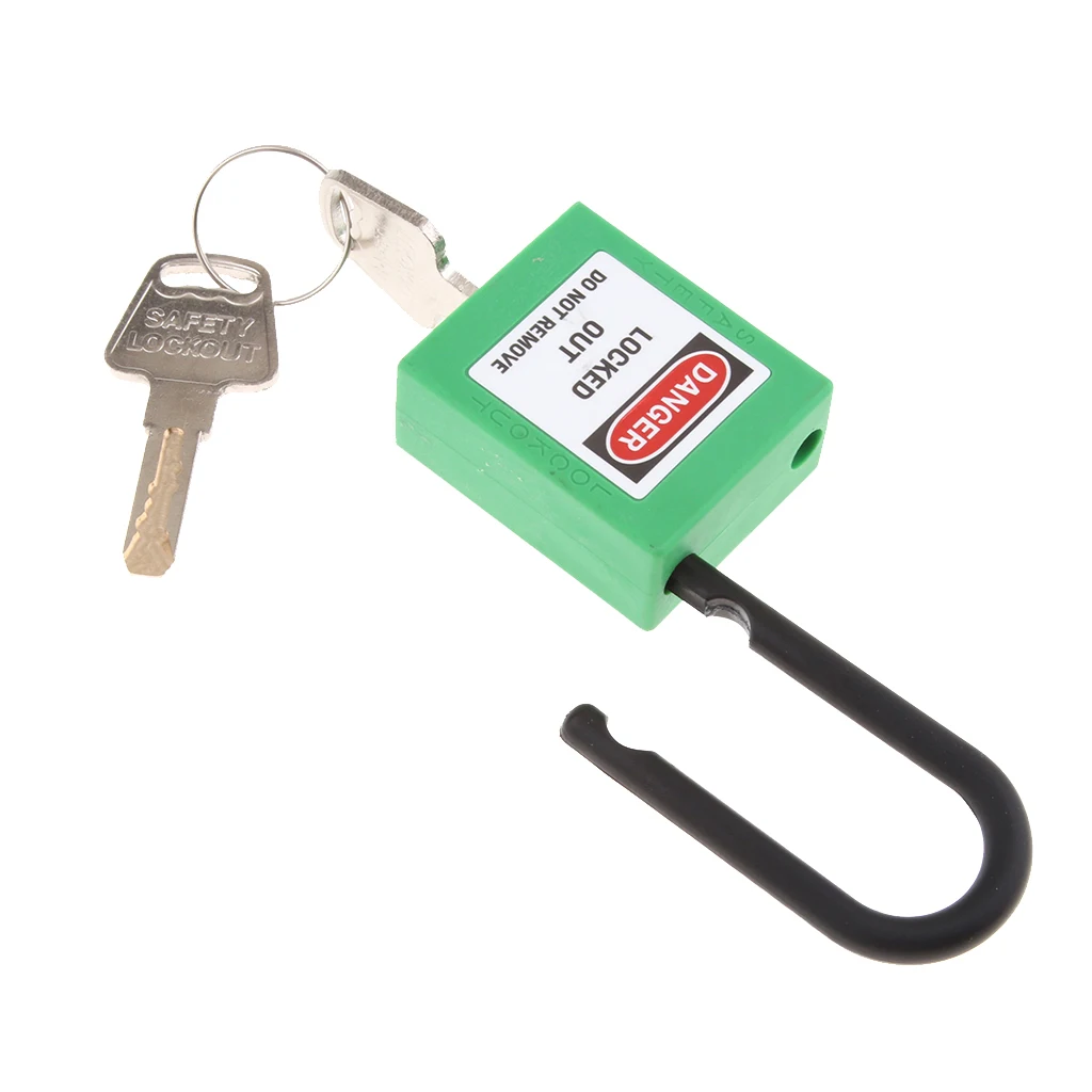 1 Piece Safety Security Lockout Padlock Keyed Lockout Tagout Safety Padlock Different PVC Stainless Steel 