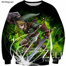 Hipster 3D Print Game The Legend of Zelda Sweatshirts Men/women Hiphop Crewneck Pullover Hoodies Boys Streetwear Coat Clothes