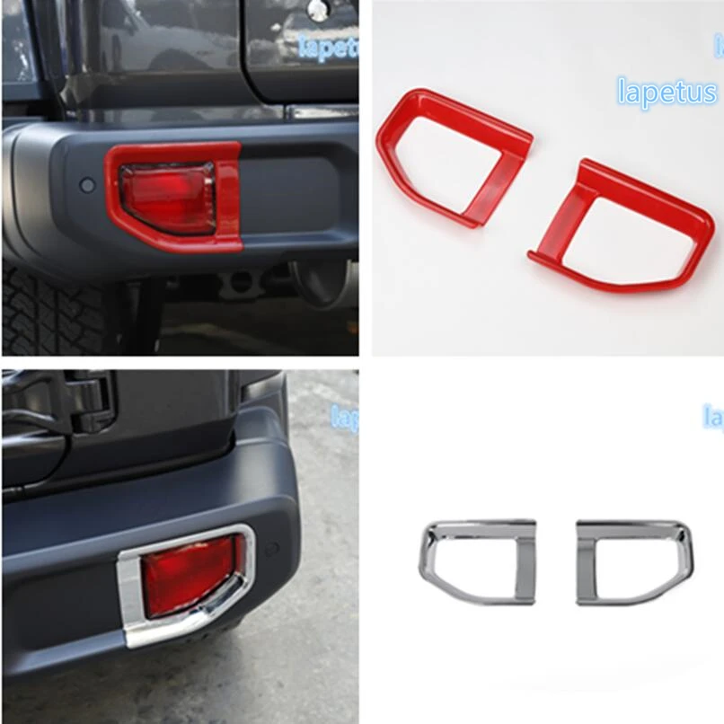 

Lapetus Rear Bumper Fog Lights Lamp Cover Trim Tail Decoration Frame 2 Pcs ABS Fit For Jeep Wrangler JL 2018 2019 / 2 Colors
