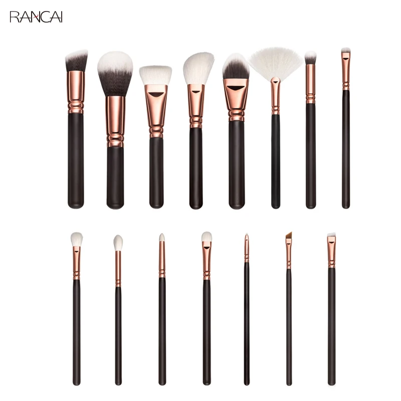 Discount !! 15pcs Pink Makeup Brushes Set Pincel Maquiagem Powder Eye Kabuki Brush Complete Kit