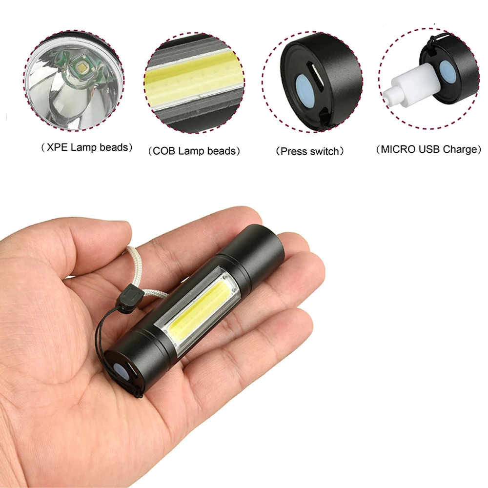3800LUMS-Built-in-14500-USB-rechargeable-Mini-Led-Flashlight-Q5-COB-3modes-Flashlights-Indoor-or-Outdoor