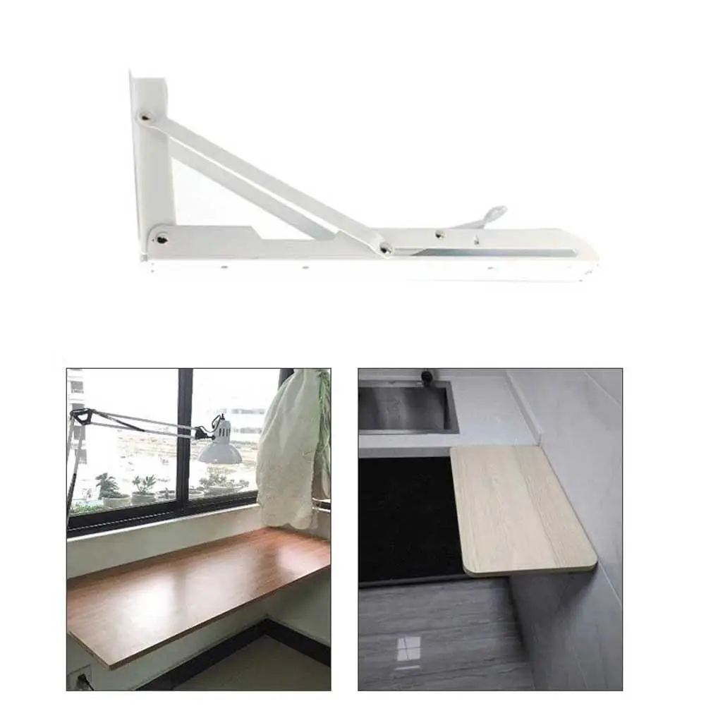 

2Pcs 8inch K Shape Folding Metal Support Bench Table Shelf Bracket