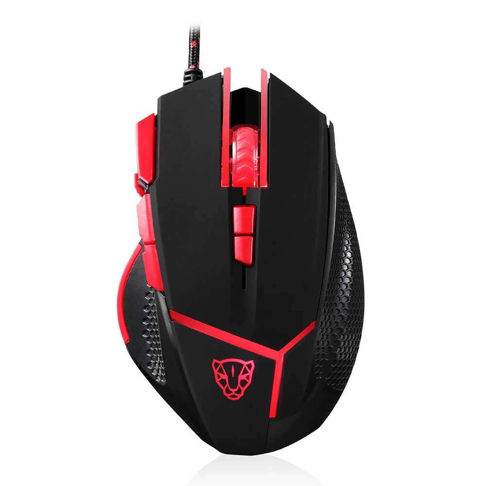Motospeed V18 Профессиональная USB Проводная игровая мышь с регулируемой 4000DPI