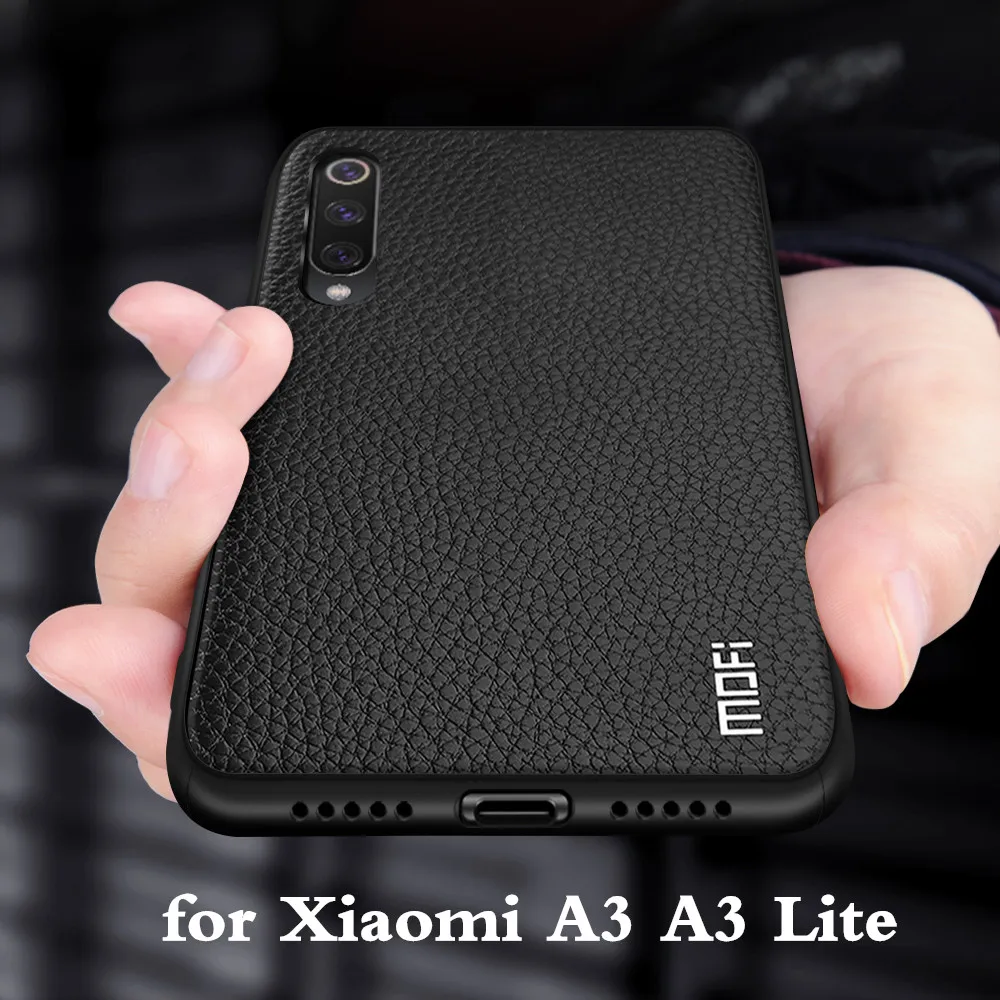 Чехол для Xiaomi A3 чехол Mi Lite Xiomi задняя крышка корпуса из ТПУ ПУ кожи мягкий силикон