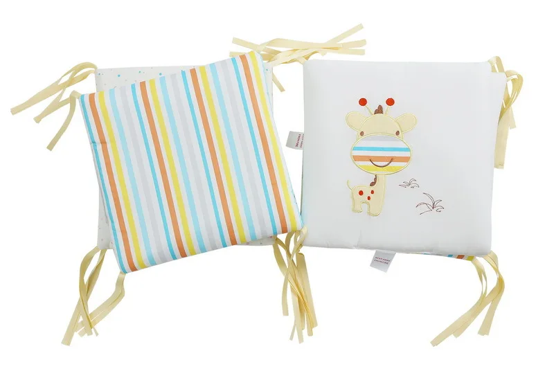 6 шт. в комплекте Детская кровать бампер детский набор постельных принадлежностей для новорожденных Постельное белье Вышивка звезды дизайн для мальчиков и девочек