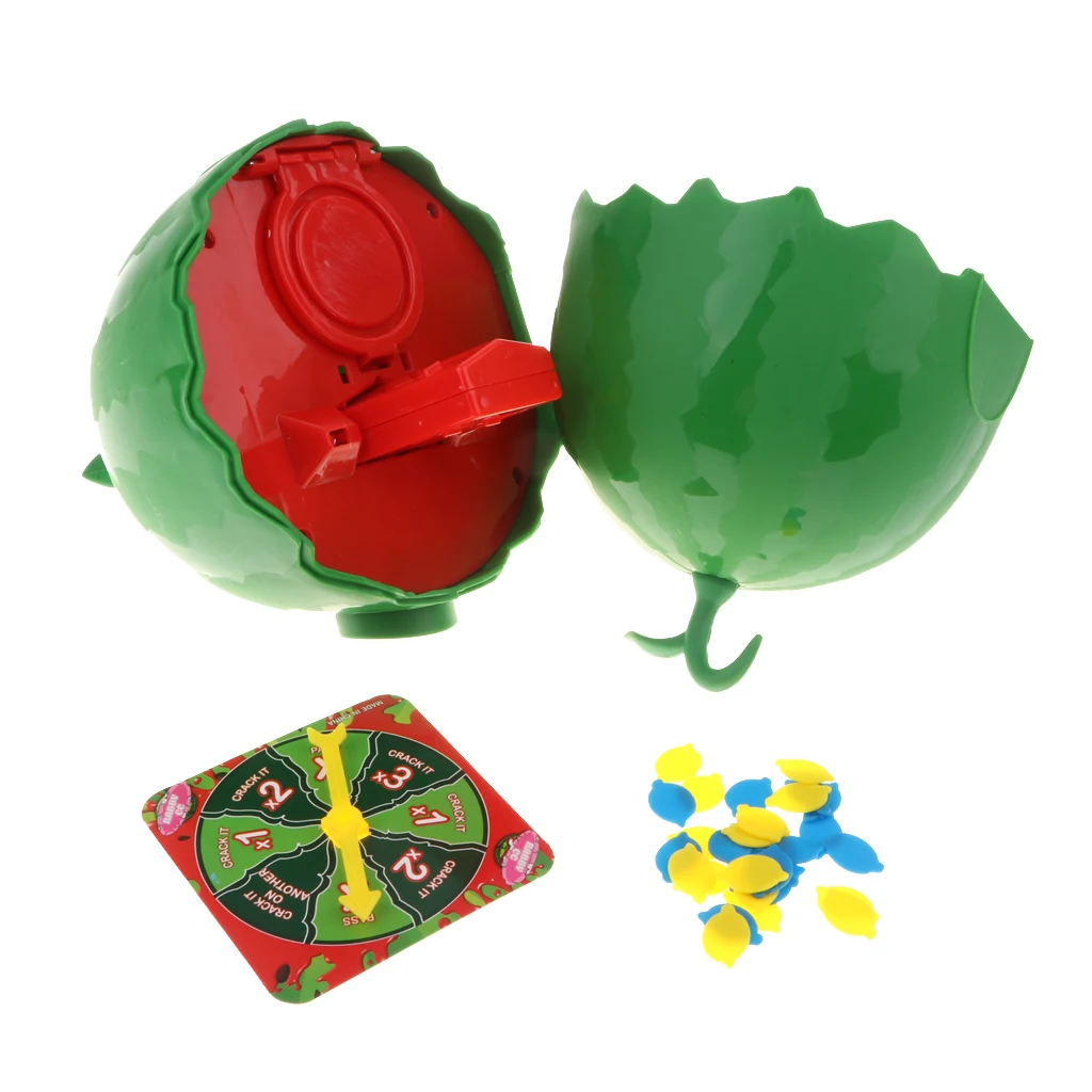 Fun Water Challenge Toy - Watermelon Crack Game Party Roulette Game Prank Toys for Kids and Adult Family Game Props