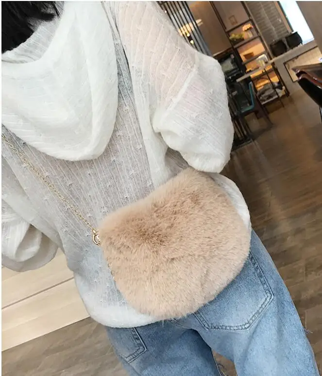 

Wool bag lady, winter new Korean version oblique Bag Girl small bag, fashion lady bag