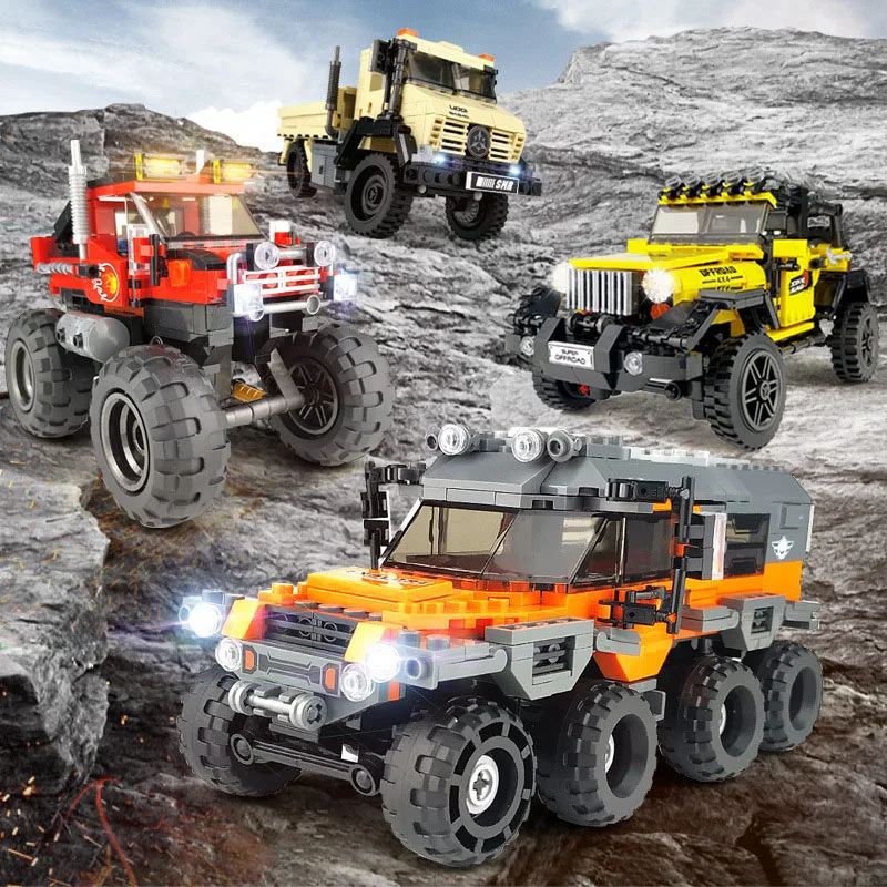 

Technic The All Terrain Vehicle The Super Truck Offroad Adventure eep off-road suv city vehicle big foot car block toy