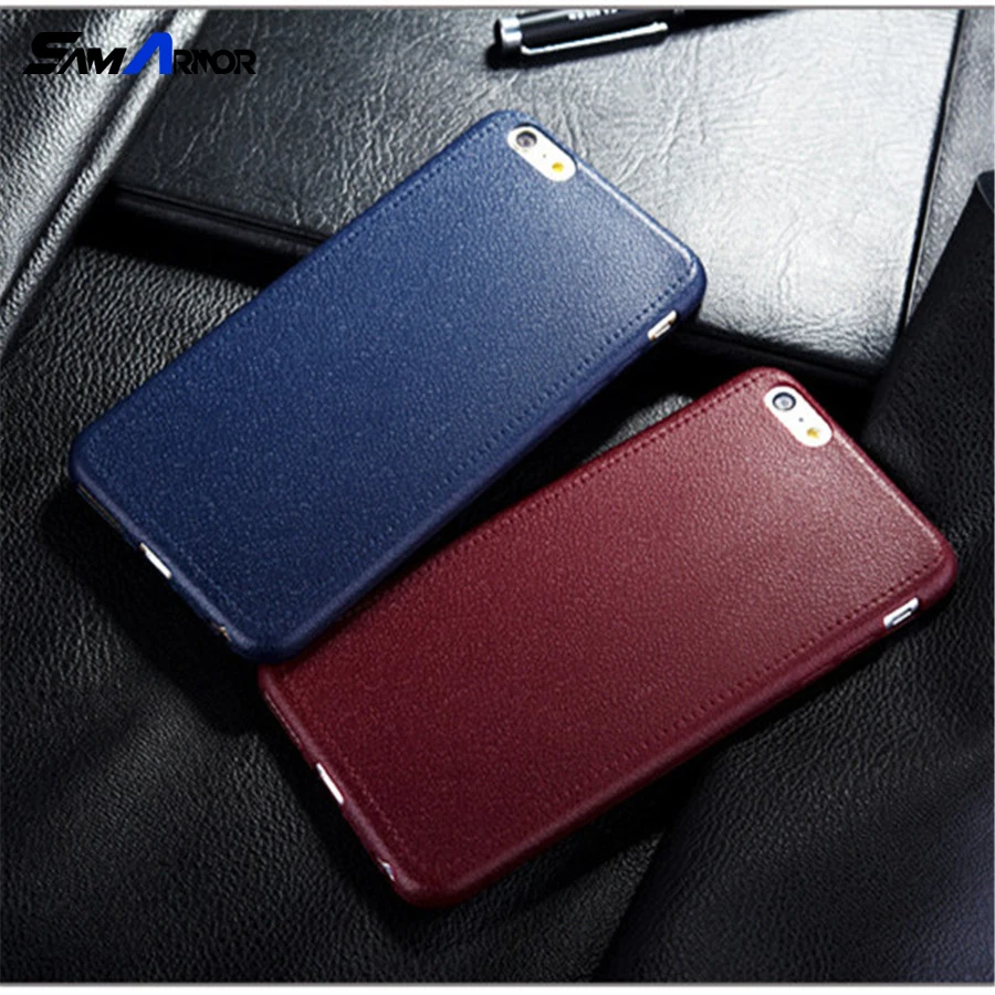 

Leather Pattern Silicone Phone Back Case for Apple iPhone 6 Case For iPhone 6S Plus Cases Fundas Coque Cover