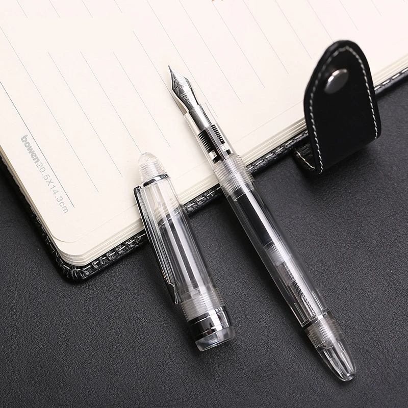

Ink filling Fountain pen F Nib Fountain Pen Luxury PC EF Nib Inking Pens for Student Office Writing Pen scrapbook DIY Supplies