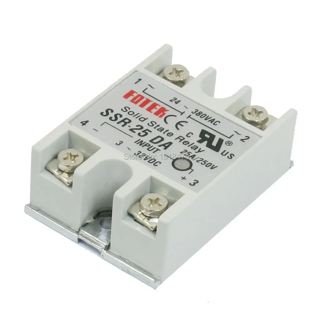 SSR 25DA Temperature Control AC 24V 380V Output Solid State Relay 25A