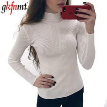 gkfnmt Sweater Fashion 2018 Women Pullovers Shirt Winter Tops Shirt Women Fall Knitted Pullovers Long Sleeve Jumper Pull Femme