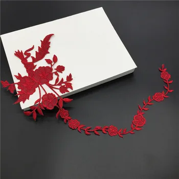 

2017 DIY New High quality 3D Plum embroidery patch Clothing decals 7 color wholesale