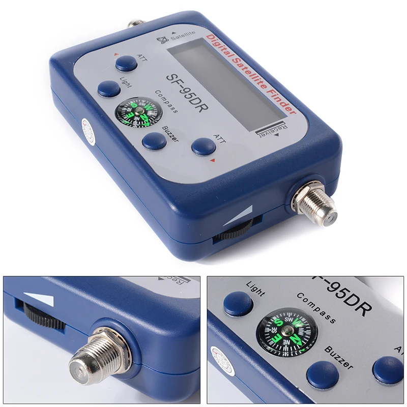 Satlink SF-95DR Misuratore Segnale Satellite Digitale | Finder Per Decoder TV Con Display LCD E Bussola - Foto 3