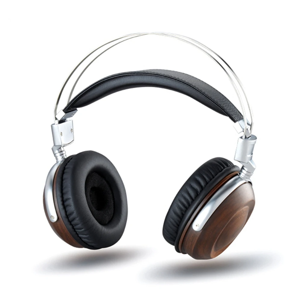 BOSSHIFI B6 Walnut Wooden HiFi Headphones Over Ear High Detailed 1000mW Powerful Headset Fone de ouvido Auriculares | Электроника